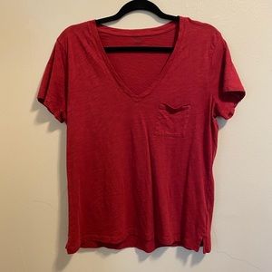 Whisper Cotton V-Neck Pocket Tee